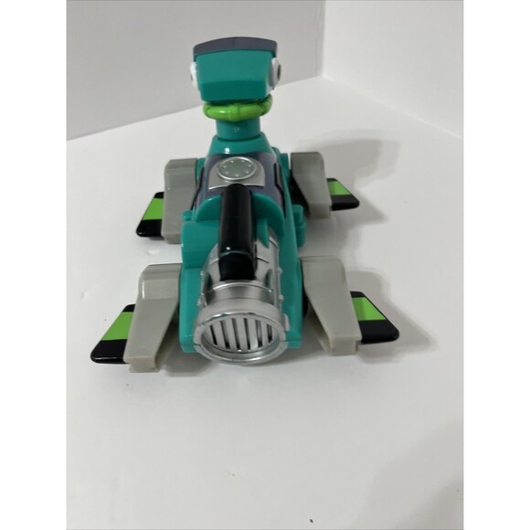 Rescue Heroes Diver Robot Goggles Green Walking Figure Fisher Price 2004 WORKS - Picture 3 of 4